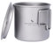 Boundless Voyage Campingbecher Titan einlagig Tee Kaffee Tasse Ultraleicht Outdoor Reise Tragbares Trinkgeschirr 220ml 350ml 500ml (Ti3058D-350ml)