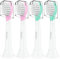 Ofashu Kids Ersatzbürsten Kompatibel mit Philips Sonicare Kinder Zahnbürste, Mini Ersatzbürsten, ab 3-5 Jahre, Rosa/Grün, 4 Stück