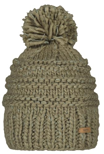 Barts Strickmütze Jasmin grob-gestrickte Wintermütze mit Bommel 1034 Pale Army 13