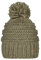 Barts Strickmütze Jasmin grob-gestrickte Wintermütze mit Bommel 1034 Pale Army 13