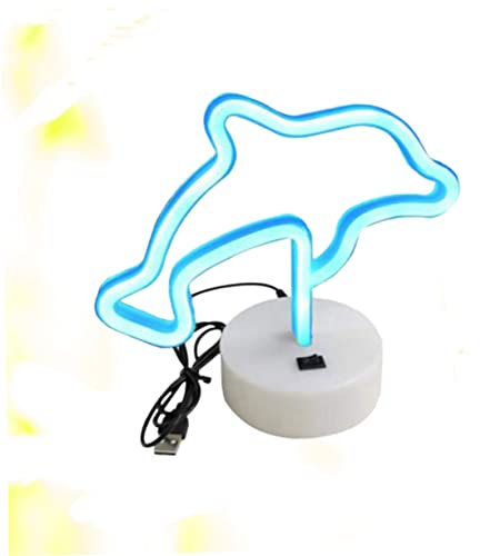 Veemoon bookshelf decor bücherregal dekoration partydekoration bedroom decor white light Stimmungslicht romantische Tischlampe Neonbeleuchtung Nachtlicht runden Neonlichter Delfin 3d Weiß