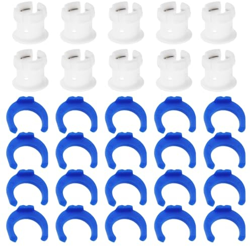 YINETTECH 10 Sets Rohrkupplung Spannzange Clip Kit für 3D Drucker Extruder Hotend Zubehör kompatibel mit Ultimaker 2 Um Fixed Diameter 6mm Pipe