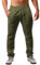 Runcati Pantalones de lino para hombre, lisos, largos, ligeros, holgados, con cordón, para vacaciones, playa, uso diario, verde, XL