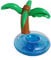 Soporte Flotante para Bebidas, Palmera, Flotador de Piscina, Flotador Inflable, Portavasos para Piscina, Posavasos Flotante para Fiesta EN LA Piscina, Diversión Acuática
