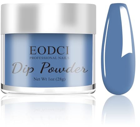 EODCI 28g Dip Powder Nail Starter, Marineblaues Dip Powder,Dip Pulver Nagel Dipping Puder French Nagelkunst für Anfänger Home DIY Nail Art System