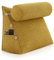 LELEFIDO Almohada de Lectura de cuña para Cama, cojín de Lectura Ajustable, Almohada Triangular para sofá de cuña para Soporte Lumbar, Cuello y Espalda con Funda de Lino extraíble