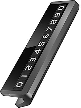 Gatuida Hochtemperaturbeständiger Leuchtender Parkplatz Nummernschildhalter Für Nachttafel Für Temporäre Parkplätze Versteckt Und Praktisch