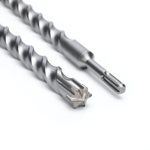 SDS Plus Drill Bit 20 mm x 600 mm with 6 Carbide Cutting Edges, Concrete Drill Ideal for Drilling in Stone, Natural Stone, Concrete, Brick Masonry Concrete Drill Bit