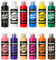 Kit de peintures acryliques. Peinture hautement pigmentée et couvrante pour toile, pouring, bois, pierre, papier, plâtre, métal, etc. 12 couleurs x 150 ml
