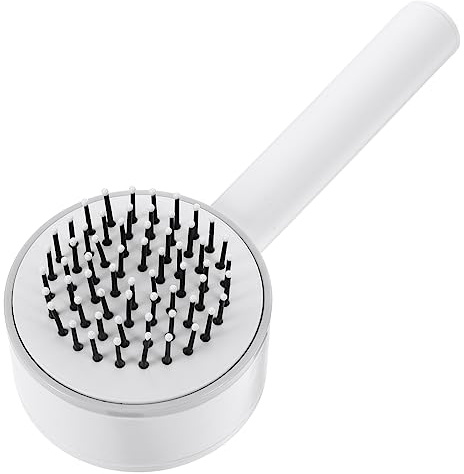 FOMIYES Paddel Haarbürste mit Massagefunktion für Damen Entwirrender Massagekamm Langlebig Weiß für Nasses und Trockenes Haar Ergonomischer Griff