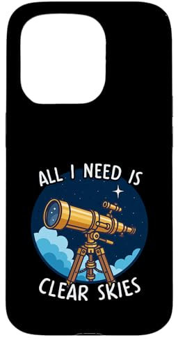 Clear Skies Telescope Astrophotography Stargazer Case for iPhone 15 Pro