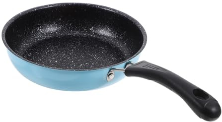 TOYANDONA Mini Nonstick Frying Pan with Ergonomic Anti-Slip Handle Portable Small Skillet for Eggs Pancakes Meat Cooking Rapid Heat for Even Cooking for Travel and Home Use