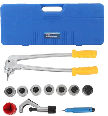 11-teiliges PEX-Rohr-Expansionswerkzeug-Set, manuelles PEX-Rohr-Expander-Set für Rohre mit 3/8 bis 1 1/8 Zoll Außendurchmesser, Metall-PEX-A-Rohr-Expander mit tragbarem Koffer,
