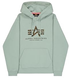 Alpha Industries Herren Basic Bl Effect Print Kapuzenpullover (1er Pack)