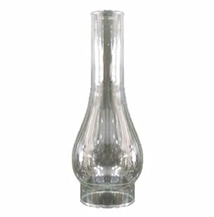 Tulipa de cristal quinqué transparente con boca de 60 mm LB 529645B