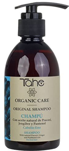 Tahe Organic Care Champú Original para Cabello Fino con Aceite Natural de Pracaxí, Jengibre y Pantenol, 300 ml