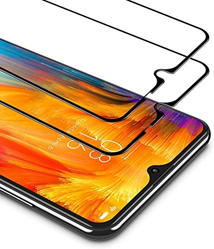 Kit de 2 películas Protectoras (2 Unidades) Compatible para XIAOMI REDMI NOTE 8 PRO (6.53) película de Cristal Templado Pantalla 9H Full Touch Screen antigolpes Negro