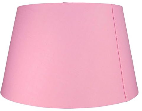 Slightly Tapered Cotton Drum Shade - (12inch 30cm Dia) (Pink) Lampshades for Table Lamps, Lamp Shades Ceiling