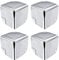 sourcing map Eckenschutz Kantenschutz Abdeckung Metall Box Silber Ton 50 x 50 x 50mm-4St