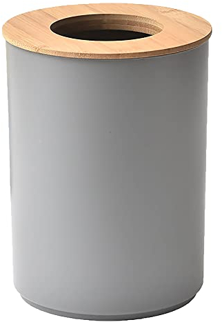 Tendance Abfalleimer pp mit deckel bambus 5l - bambusgrau
