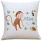 OWLBOOK AFFE Safari Tiere Flauschige Kissenhülle mit Spruch Personalisiert mit Namen Geschenke Geschenkideen für Jungs Jungen zum Geburtstag Geburt Baby Mädchen