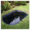 PVC Teichfolie Schwarz, 8 m x 7 m 8 m x 6 m Teichfolie Gartenteich HDPE für Fischteich Bachbrunnen Wassergarten Wassergarten, UV und Witterungsbeständig Teichfolie Garte(Color:20S,Size:8x4M(26x13ft))