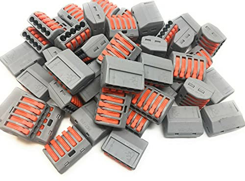 Sortiment Mit 50 -Klemmen Für Flexible Und Starre Leiter 5 er Klemme 50 Stck