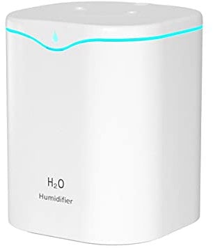 Humidifier for Bedroom 2000ml Large Capacity Humidifier for Home And Plants with Night Light 8-20 Hours Working Time Air Humidifiers for Home Baby Office(white)