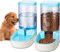 Edipets, Distributeur Croquettes Chat, Chien, Automatique, 2 Unités, 3.8 L, Gamelle à Nourriture et à Eau pour Animaux de Compagnie (Bleu)