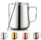 Milk Jug 21oz 620ml, Kyraton Stainless Steel Espresso Steaming Pitchers with Decorating Pen, Milk Frother Jug Cappuccino Latte Art Barista Steam Pitchers Milk Jug Cup (Silver)