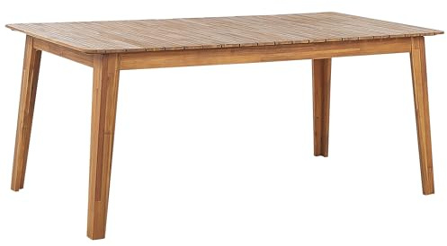 Gartentisch Akazienholz hellbraun 180 x 90 cm für 6 Personen Fornelli