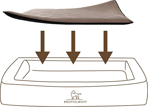Knuffelwuff kuschelige Einlage Teddy für Hundebett Form: Adventure Größe M-L Braun