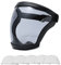 TOKLYUIE Protection intégrale anti-buée - Super HD - Réutilisable - Avec 5 filtres en coton - Réglable - Universel, Verres gris., Taille unique