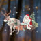 TinyFoxes Fensterbild Weihnachtsmann - weihnachtliches Motiv für die Dekoration im Kinderzimmer - statisch haftend und wiederverwendbar - von Kristin Fanke