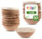 FOOGO Green Palmblatt-Schalen 90 ml, Ø 10 cm, 50 Stück – Stabile Einwegschüsseln aus Palmblättern – Palmblatt-Geschirr kompostierbar & biologisch abbaubar – Einweggeschirr für Party & Picknick