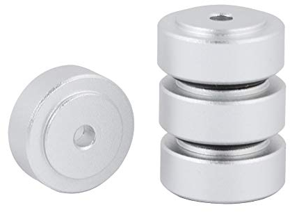 Pieds D'amplificateur de Pieds D'isolation de Platine Vinyle pour en Alliage D'aluminium (Argent)