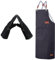 ETLEE Gants de barbecue résistants à la chaleur 300 °C en cuir + tablier de barbecue pour homme - Gants de four et tablier de cuisine pour homme avec boutons en métal - Accessoire de barbecue - Cadeau