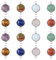 DICOSMETIC 16 Stück 8 Farben Naturstein Verbinder Anhänger 14mm Edelstahl 2-loch Charme Stein Schmuckverbinder Für die Herstellung von Halsketten und Armbändern, Bohrung: 2mm