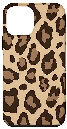 Hülle für iPhone 12 mini Leo Print Design Beige Braun Raubtier