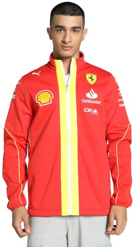 PUMA Scuderia Ferrari F1 Herren 2024 Team Softshell-Jacke Brennt Rot - Größe: Mittel