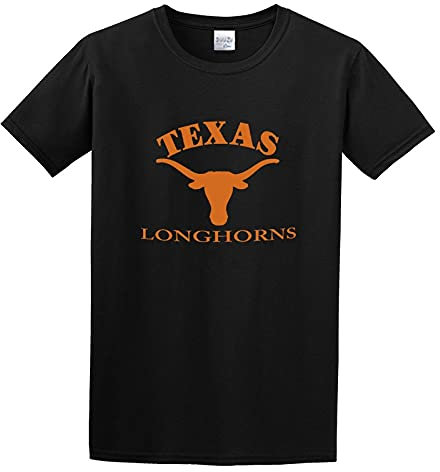 Texas Longhorns Football Logo Men Cotton Blend Shirt T-Shirt Black XL
