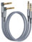 RUXELY Cable Instrumento 6.35mm TRS 1M 2-Pack,Lead Balanceado Audio Estéreo 1/4 Pulgadas Macho 6.3 Jack,Cord 6.35 para Guitarra Eléctrica,Bajo,Teclado,Mezclador,Amplificador Amp,Altavoz