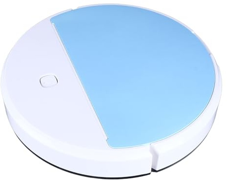 Diyeeni Saugroboter mit Licht, kraftvolle Saugleistung, kabelloser, wiederaufladbarer, automatischer, Smarter Staubsaugroboter für Tierhaare, Hartböden, Teppiche, 1500mAh, 60 Min