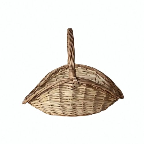 Cesta de leña de mimbre WERKA PRO 58 x 38 x H. 9/21 cm