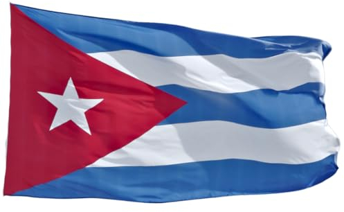 Banderas internacionales mundiales - Bandera (Cuba) - Bandera Cuba 90 x 150 cm - Mundiales