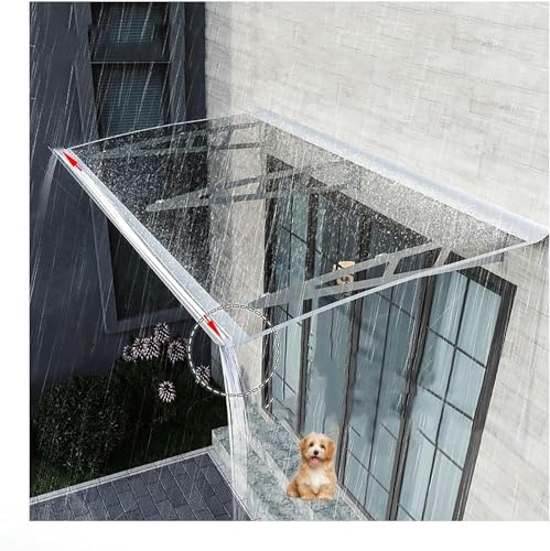 GZYHDC Wasserdichtes Polyester-Baldachin für Terrassenfenster, Türen, einziehbare Markisenabdeckung, 6 x 5 m, mit Volant, Ersatzstoff