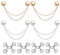 4uds Pin Magnetico Ropa con Cadena, Botones Magnéticos para Ropa Pantalones Ajustadores de Cintura Extensor Hebilla Cintura para Pantalones Vaqueros Sueltos Arreglar Dobladillos de Ropa