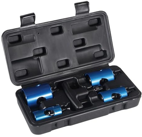3S SuperSamaStore Sbavatubi Universale Professionale per Tubo Multistrato Diam. 16-20-26-32 mm, Calibratore Interno e Esterno, Set Sbavatubo con Valigetta e 4 Testine per Rifiniture Impianti Idraulici