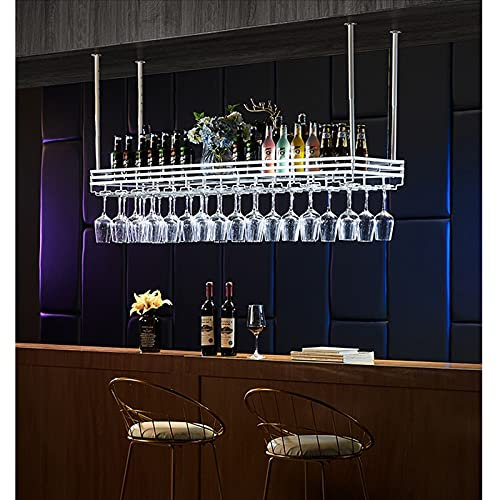 Étagère à verres à vin de luxe à suspendre - Support créatif pour verre à vin - Rangement à l'envers