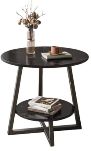 Modernes Klappbares Gartenmöbel-Set mit Sofa Beistelltisch für kleine Wohnungen Leichter Luxus Couchtisch (Schwarz)